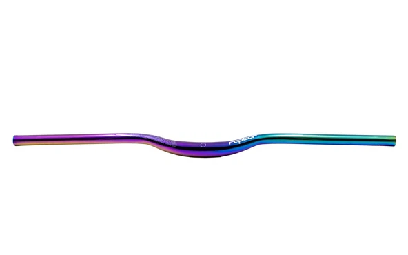 Raptor Alüminyum 31.8 780 mm Riser Mtb Gidon Bisiklet Gidonu Oil Slick Rainbow Bisiklet Gidon ürün görseli 1