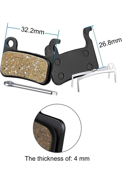 Bisiklet 2 Set Hidrolik Mekanik Disk Kaliper Fren Balatası Bisiklet Balata Bisiklet Aksesuarı Yedek Parça ürün görseli 1