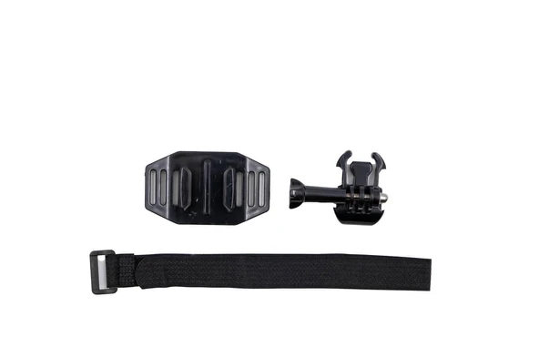 BRIVIGA GoPro Kask Montajı (Velcro Kayışlı, Siyah) Aksiyon Kamera Kask Alt Çene Bağlantı Aparatı ürün görseli 1