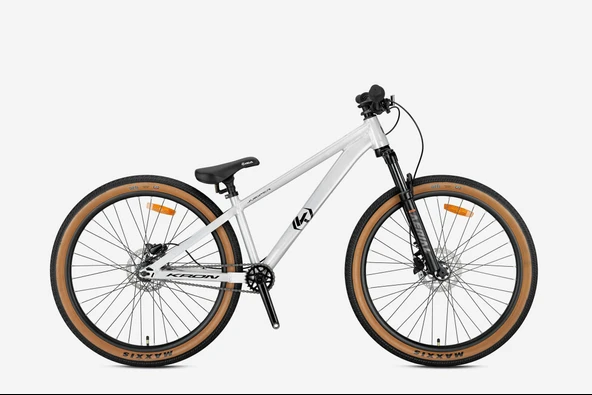Kron Jumper Dirty Jump 26" Jant Single Speed Freeride Dirt Jump Akrobasi Bisikleti Gümüş Polisaj ürün görseli 1