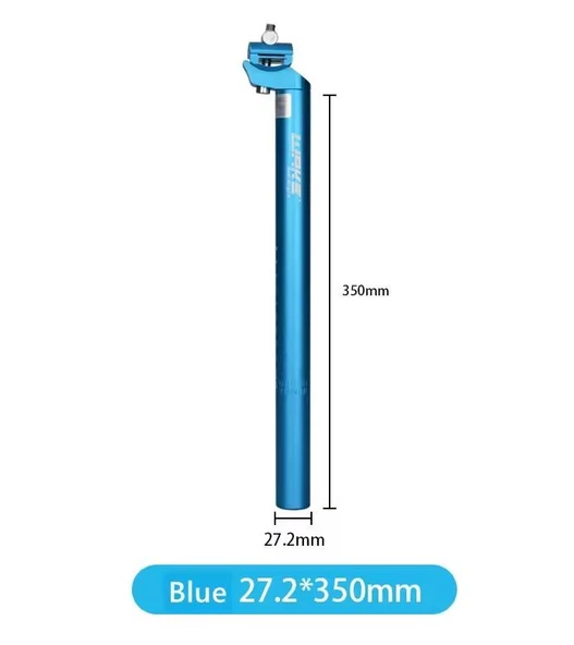XBYC 679 Wake Sele Borusu 27.2mm çap x 35cm uzunluk Hafif Renkli Bisiklet Koltuk Borusu Mavi Renk ürün görseli 1