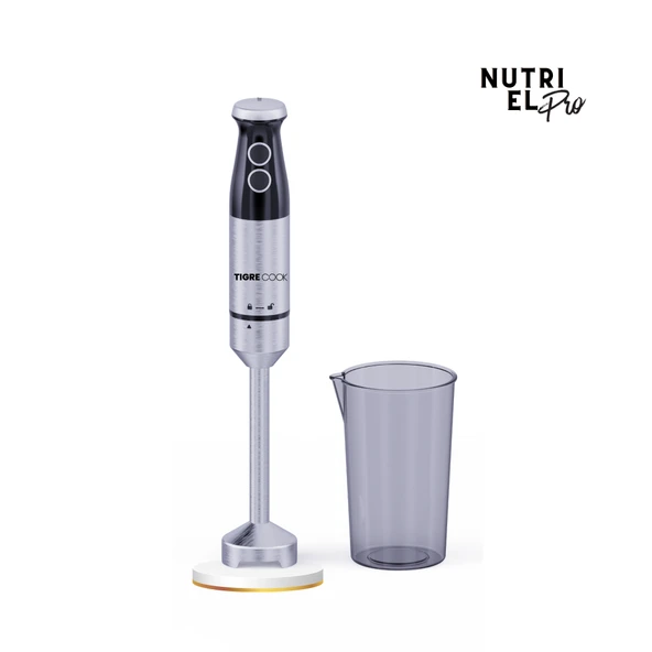 TIGRECOOK Turbo Çubuk El Blenderi – 1800W, 4 Bıçaklı Paslanmaz Çelik, Karıştırma Kabı ürün görseli 1