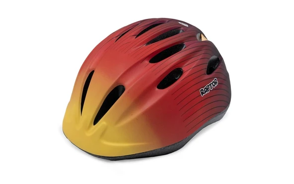 Raptor Çocuk Bisiklet Kaskı HB63 MTB Bisiklet Kaskı Turuncu Renk Sunset Bisiklet Scooter Kaskı M Beden ürün görseli 1