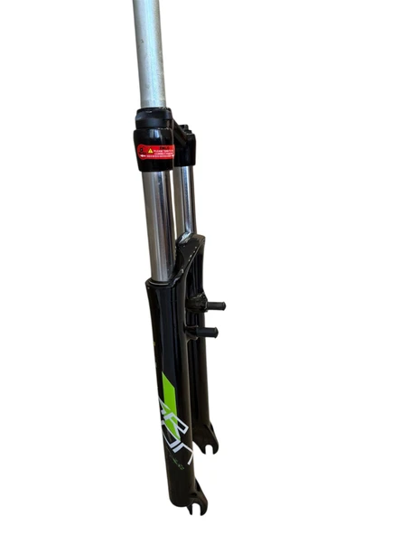 ZOOM M/LO 26" Jant Kilitli Bisiklet Maşası 1-1/8 QR Amortisörlü Maşa V-fren Disk Fren Uyumlu Siyah Yeşil ürün görseli 1