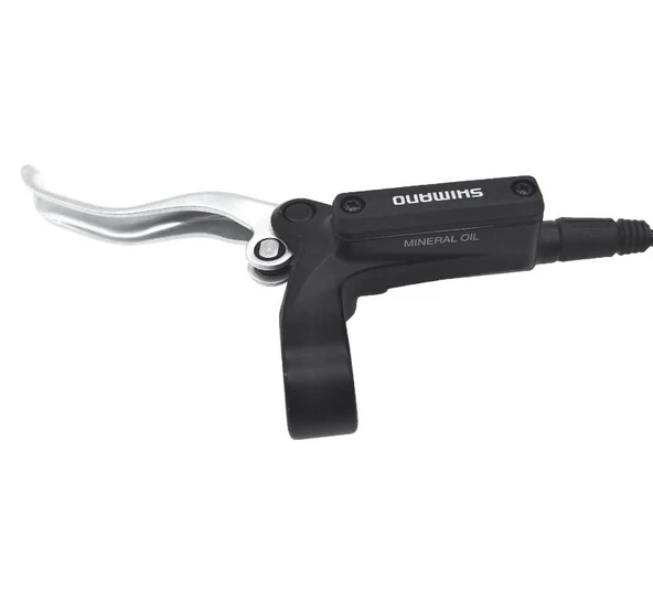 Shimano BL-M486 Bisiklet Ön Fren Kolu Hidrolik Disk Fren Sol Kol Siyah Gri Tek Sol Fren Kol ürün görseli 1