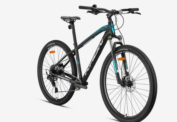 Kron XC 150 Pro 29" Jant Hidrolik Disk MTB Dağ Bisikleti Shimano CUES U4000 9 Vites Siyah Turkuaz ürün görseli 1