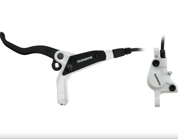 Shimano BL-M445 Bisiklet Ön Fren Takımı Hidrolik Disk Fren Sol Takım Beyaz Kaliper+Balata Dahil ürün görseli 1