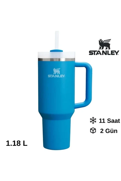 Stanley Quencher H2.O FlowState™ Tumbler Pipetli Termos 1.18L Pipetli Matara MAVİ ürün görseli 1
