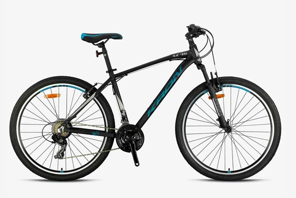 Kron XC 75 27.5" Jant 18' Kadro V-Fren 21 Vites Dağ Bisikleti Siyah Turkuaz ürün görseli 1