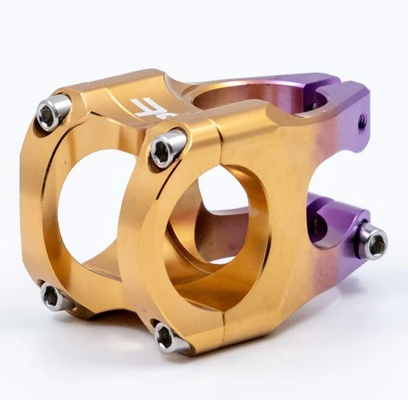 Raptor Alüminyum AS-07 31,8mm Riser Mtb Gidon Bisiklet Gidon Boğazı Mor Turuncu Renk Gidon Boğazı ürün görseli 1