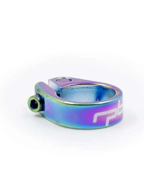 Raptor YX 115 Bisiklet Sele Kelepçesi 31,8 mm Alüminyum, Oil Slick Sele Kelepçesi Rainbow ürün görseli 1