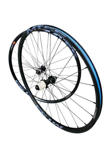 Shimano Wh-Mt55  Ön/Arka 26''Jant Seti Siyah Qr-Mandal Centerlock Disk Kaset Dişli Jant Seti ürün görseli 1