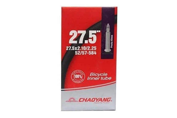 CHAOYANG İç Lastik (27.5×2.10/2.25) - FV48 Chaoyang 27,5 Bisiklet İç Lastiği İnce Sibop ürün görseli 1