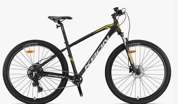 Kron XC 150 Pro 29" Jant Hidrolik Disk Mtb Dağ Bisikleti Shimano CUES U4000 9 Vites 1×9 Siyah Sarı ürün görseli 1