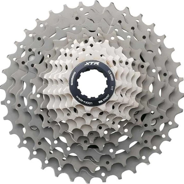 Shımano XTR CS-M980 10'LU Ruble 11-34T Kaset Dişli 10 vites Titanium ürün görseli 1