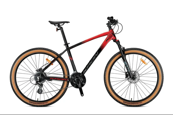 Kron XC150 29 Jant Hidrolik Disk MTB Dağ Bisikleti 24 Vites Amber Yanak Lastik Siyah Kırmızı Füme ürün görseli 1