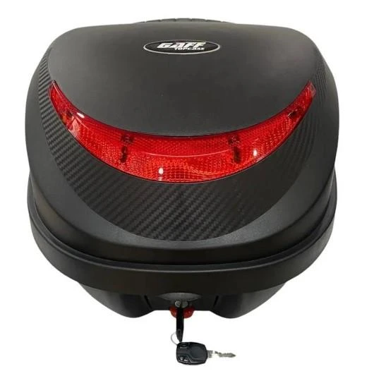 GAFF G32 Carbon Tasarımlı Motosiklet Arka Çanta 32 Litre Sırt Dayamalı Port Bagaj Kilitli Siyah ürün görseli 1