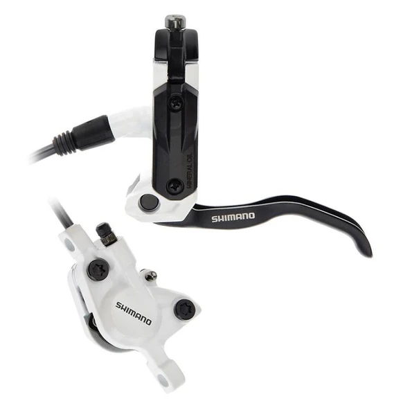 Shimano BL-M505 Bisiklet Ön Fren Takımı Hidrolik Disk Fren Sol Takım Beyaz Kaliper+Balata Dahil ürün görseli 1
