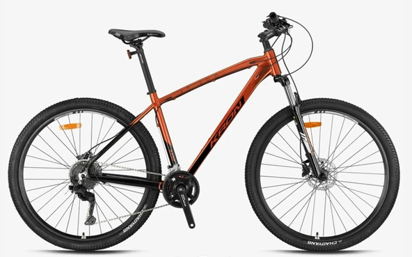 Kron XC300 29 Jant Hidrolik Disk MTB Dağ Bisikleti Shimano CUES U4000 2x9 18 Vites Kahverengi Siyah ürün görseli 1