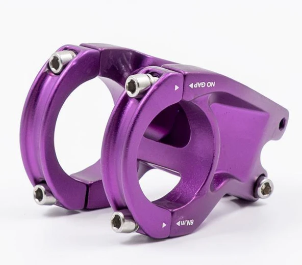 Raptor Alüminyum AS-352 35 mm Riser Mtb Bisiklet Gidon Boğazı Mor Renk Gidon Boğazı ürün görseli 1