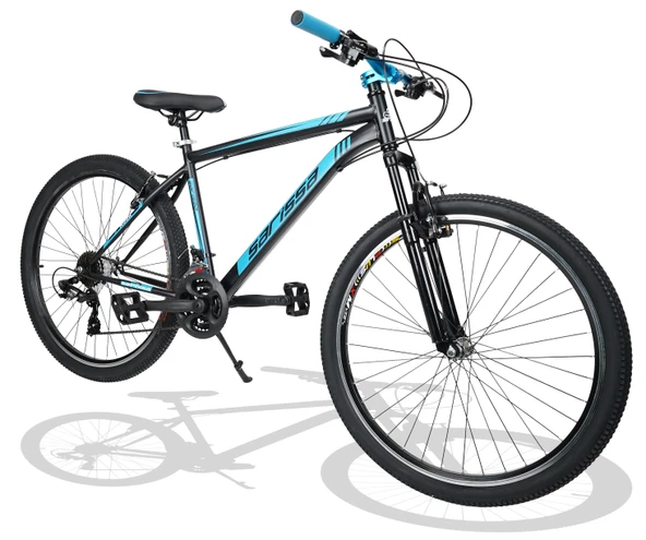 Sarissa Moon 27,5" Jant MTB Ön Amortisörlü Shimano Kelebek 21 Vites V Fren Dağ Bisikleti Siyah Mavi ürün görseli 1