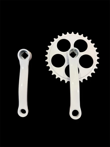 BMX BİSİKLET 32 T AYNAKOL KÖŞELİ MODEL BEYAZ RENK BMX ORTA DİŞLİ 16 JANT BİSİKLET AYNAKOLU ürün görseli 1
