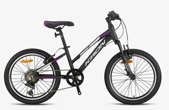 Kron XC 75 Lady 20 Jant 7 Vites Alüminyum Gövde Çocuk Dağ Bisikleti Siyah Gri Mor ürün görseli 1