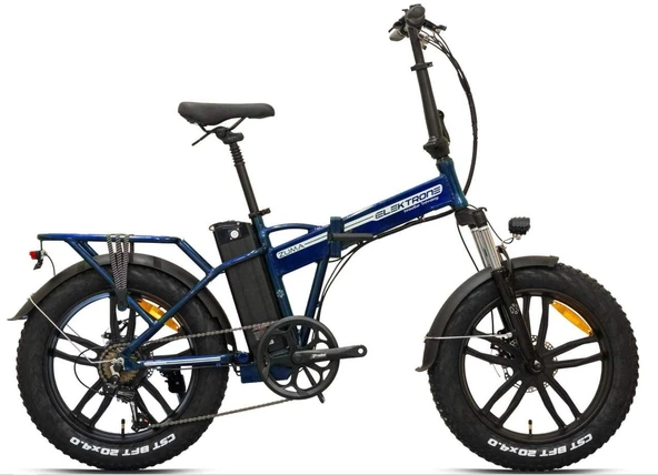 Kron Elektrone Zuma 20 Jant Hidrolik Fren Katlanabilir 36 V 350 Watt Elektrikli Bisiklet Lacivert ürün görseli 1