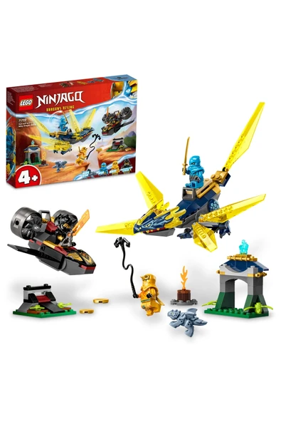 ® NINJAGO® Nya ve Arin'in Yavru Ejderha Savaşı 71798 - 4+ Çocuklar için Yaratıcı Oyuncak Yapım Seti ürün görseli 1