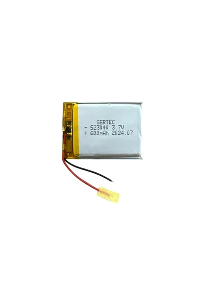 523040 3.7V 600 MAh Li-Polymer Pil (Devreli/1.5A) ürün görseli 1
