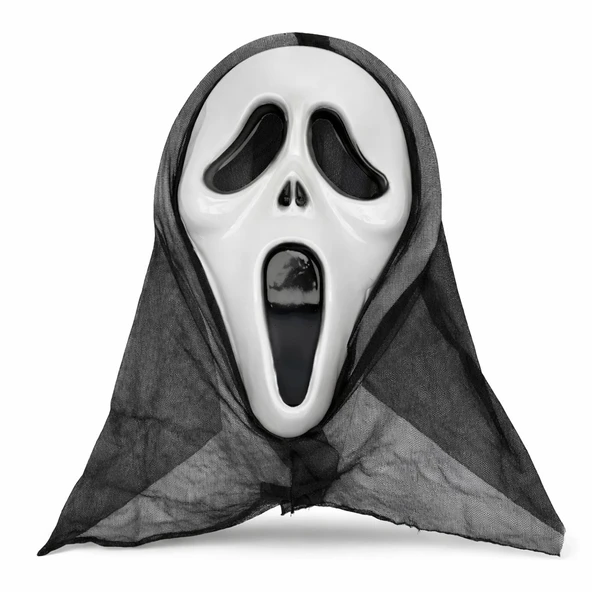 Kapşonlu Çığlık Maskesi Scream Maskesi - Hayalet Maskesi 33x21 cm ürün görseli 1