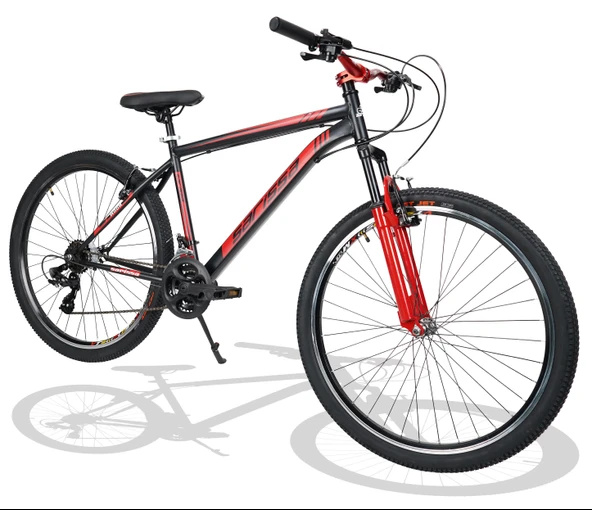 Sarissa Moon 27,5" Jant MTB Ön Amortisörlü Shimano 21 Vites V Fren Dağ Bisikleti Siyah Kırmızı ürün görseli 1