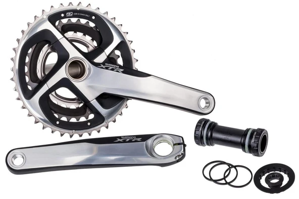 Shımano XTR FC-M980 175MM 42X32X24T Shımano XTR 3'Lü Aynakol Hollowtech Orta Göbek Dahil ürün görseli 1