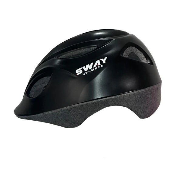 Sway N20 3-9 Yaş Çocuk Bisiklet Kaskı Paten Kaykay Kaskı Çocuk Koruyucu Kask Siyah Renk ürün görseli 1