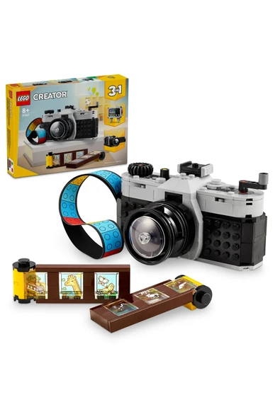 ® Creator 3’ü 1 Arada Retro Fotoğraf Makinesi 31147 - 8+ Yaratıcı Oyuncak Yapım Seti (261P) ürün görseli 1