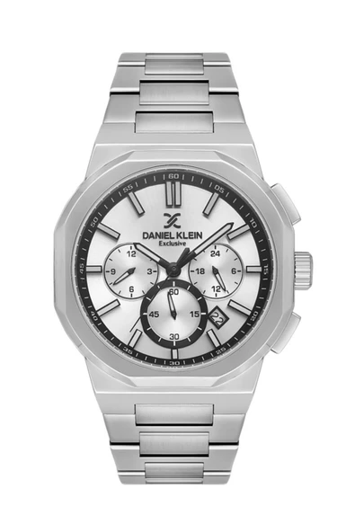 Daniel Klein DK.1.13812-1 Exclusive Fonksiyonlar Aktif Çelik Kaplama Metalik Renk Erkek Kol Saati ürün görseli 1