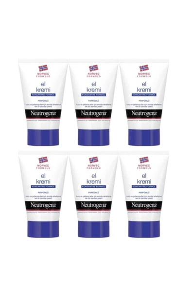 Neutrogena Norveç Formülü Parfümlü El Kremi 50 ml x6 ürün görseli 1