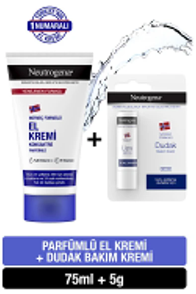 Neutrogena Norveç Formülü Parfümlü El Kremi 75 Ml + Dudak Kremi Hediye ürün görseli 1