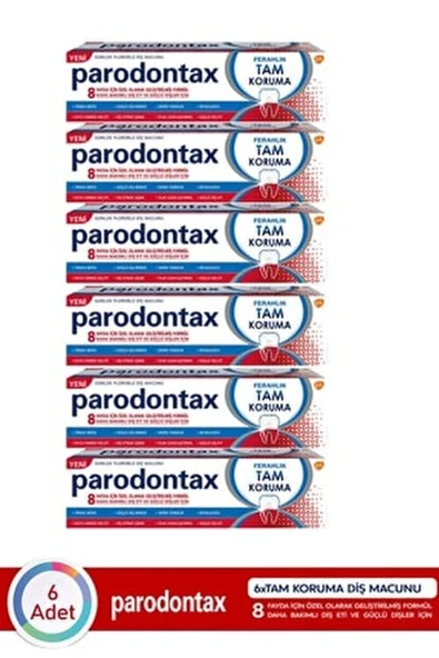 Parodontax Tam Koruma Ferahlık Diş Macunu 50 ML X 6 Adet ürün görseli 1