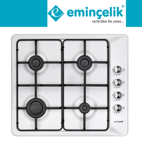 Eminçelik ve AFM TECH Marka/ Plux Antrasit-Gri  Ankastre Set (31 221  Beyaz Emaye +FM7710 + FM3407) 3