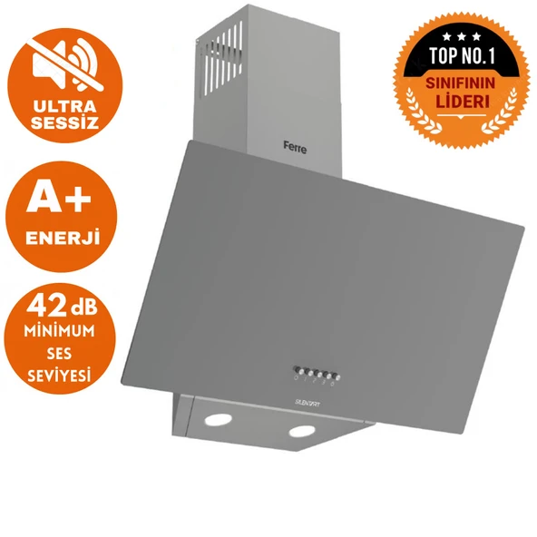 AFM Tech ve Ferre Marka FC Sessiz Elekt Vitro Antrasit-Gri Ankastre Set(D088-SA+V6-04 Siyah+FM7710) 5