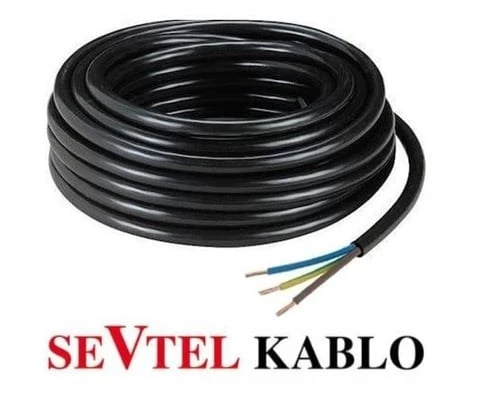 SEVTEL 3X1 TTR KABLO SİYAH 100 METRE(1 TOP) ürün görseli 1