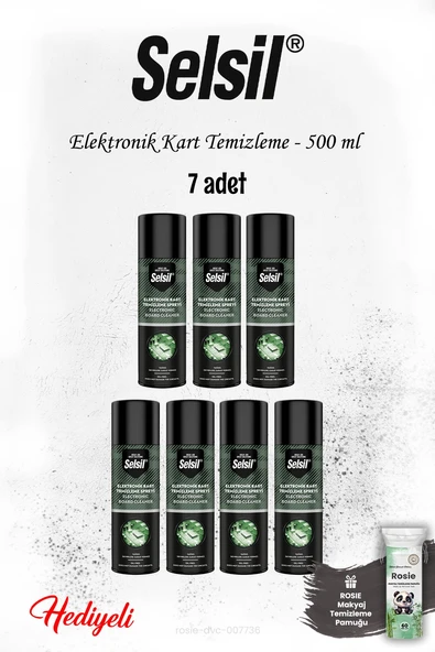 Selsil 7 adet 500 ml Elektronik Kart Temizleme, ROSIE ürün görseli 1
