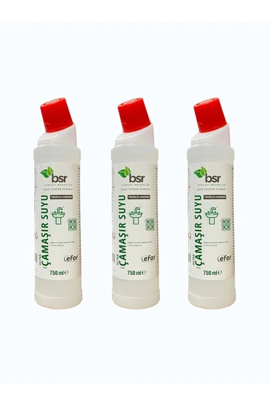 Ultra Kıvamlı Çamaşır Suyu 750 ml 3’lü | Banyo WC Mutfak Hijyen Temizleyici ürün görseli 1