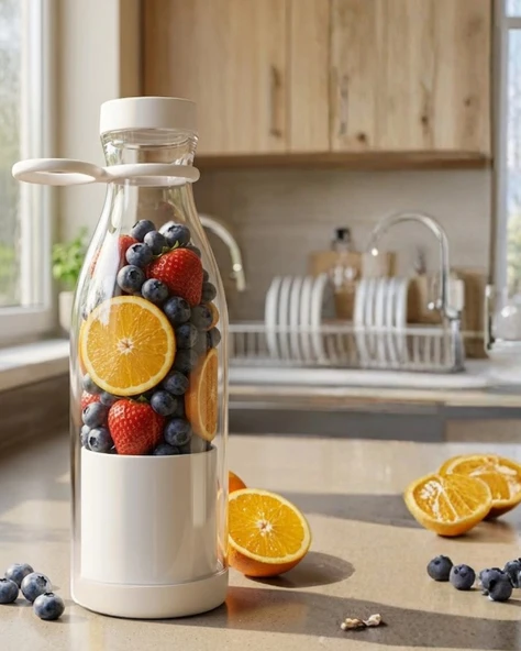 Taşınabilir Blender 380 Ml Usb Şarjlı Meyve Ve Smoothie Hazırlayıcı ürün görseli 1