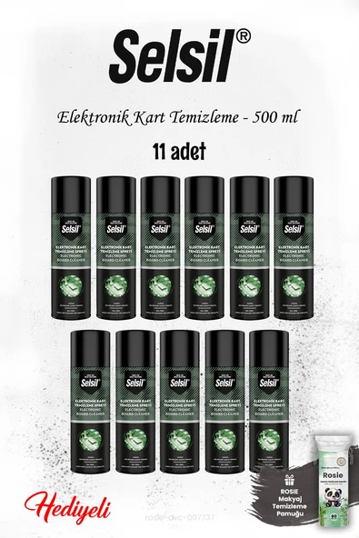 11 adet Selsil 500 ml Elektronik Kart Temizleme, ROSIE ürün görseli 1