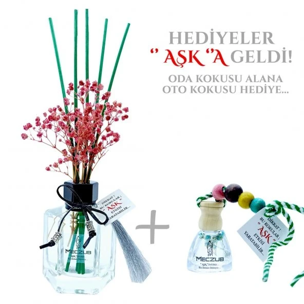 Aşk-ı Sermest Toptan Meczub Çiçek Serisi Çiçek Bahçesi Kokulu 5 x 120 ml Köşeli Şişe Bambu Çubuklu Ortam Kokusu Reed Diffuser Oda Kokusu ürün görseli 1