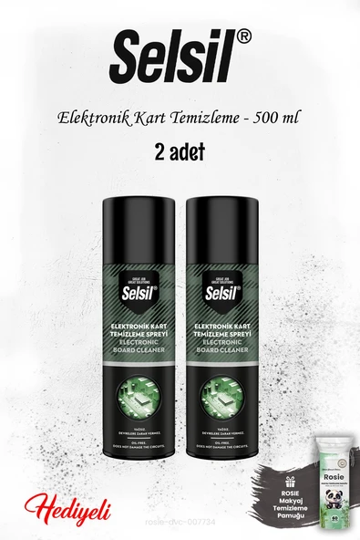 Selsil 500 ml Elektronik Kart Temizleme 2 adet ve ROSIE ürün görseli 1