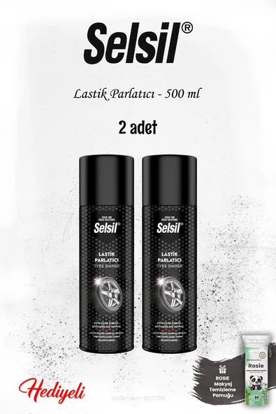Selsil Lastik Parlatıcı 500 ml 2 adet ve ROSIE ürün görseli 1