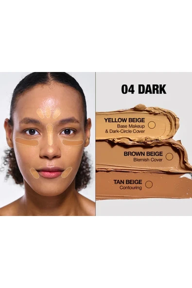 T-FIT COVER UP PRO CONCEALER 04 DARK - Resim 7